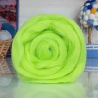 Гребенная лента для валяния (Камтекс) - 236 (салат неон)