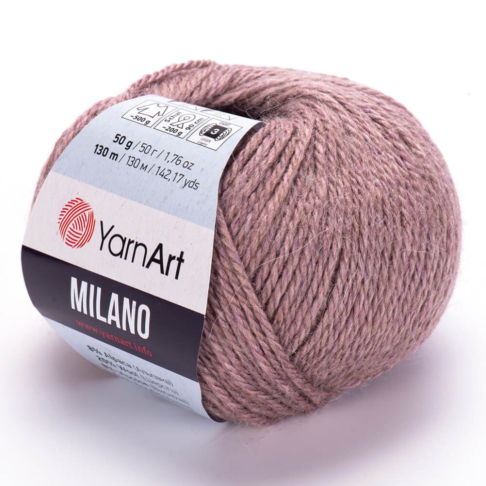 Milano (YarnArt) - 858 (розово-коричневый)