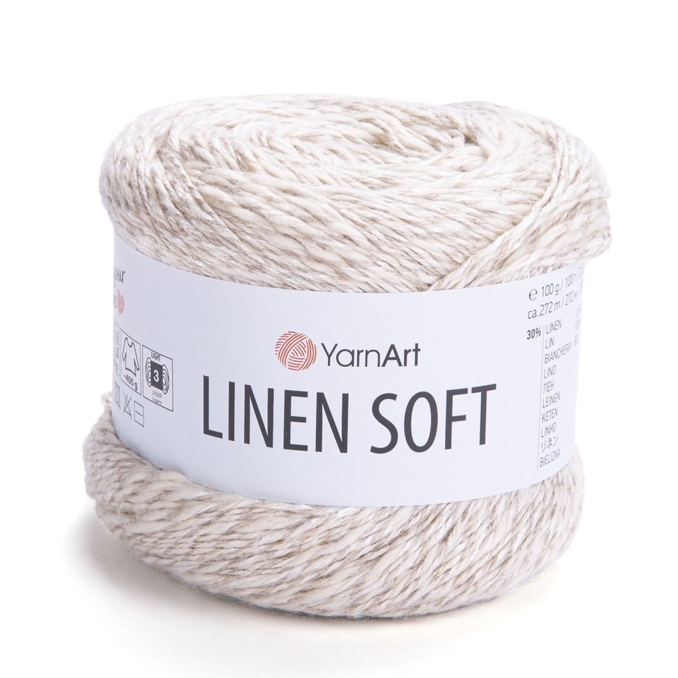 Linen soft YarnArt - 7303 (молочный)