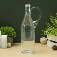 Бутыль &quot;Литр&quot; с ручкой, H=31см, V=1 л, d нар.2,9мм, d внутр.1,9мм прозрачная