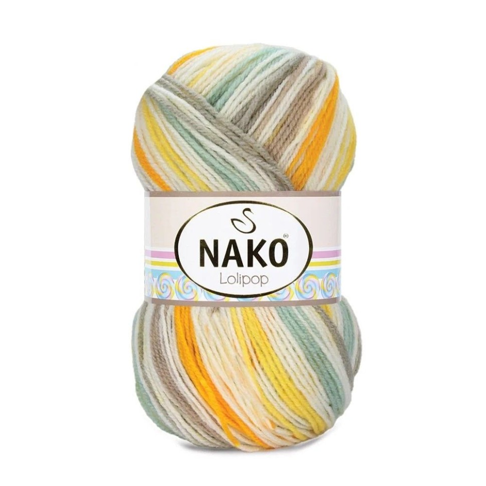 Lolipop (Nako) - 82845 (белый/жёлт/кофе)