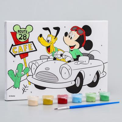 Картина по номерам, 21 х 15 см «Мышка», Микки Маус Картина по номерам, 21 х 15 см «Мышка», Микки Маус