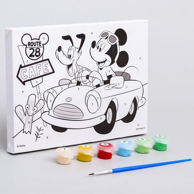 Картина по номерам, 21 х 15 см «Мышка», Микки Маус Картина по номерам, 21 х 15 см «Мышка», Микки Маус