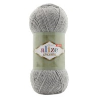 Alpaca royal new, Alize - 21 (св.серый меланж)