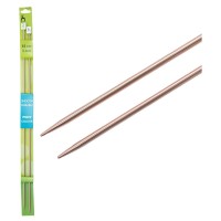 33705 Спицы вязал. прямые COLOUR 3,0 мм/35 см, лососевый, алюм., 2 шт PONY