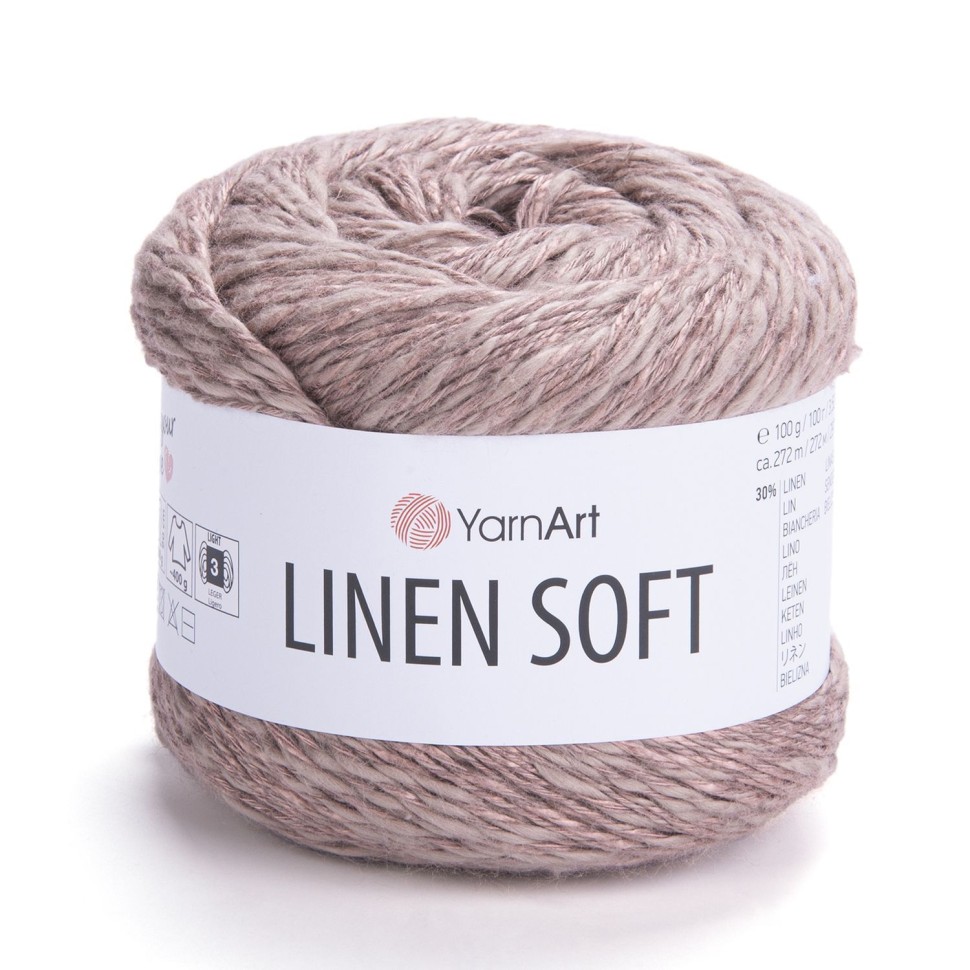 Linen soft YarnArt - 7308 (какао)
