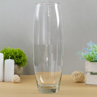 Ваза &quot;Вероника&quot;  d=8см, h=30,5х10см,  1,95л прозрачная