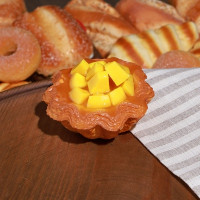 Муляж &quot;Корзинка с персиками&quot; 9х9х4,5см