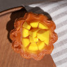 Муляж "Корзинка с персиками" 9х9х4,5см