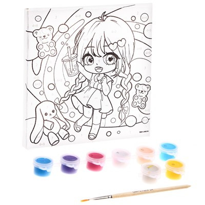 Картина по номерам «Мармеладное настроение», 15 × 15 см