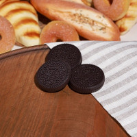 Муляж &quot;Печенье шоколадное&quot; набор 3шт, 4х4х1,5см