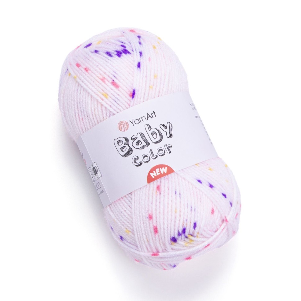BABY COLOR (YarnArt) - 213 (бл.розовый с фиолет)