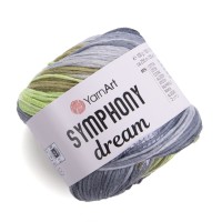 Symphony Dream YarnArt - 3112 (салат/серый принт)