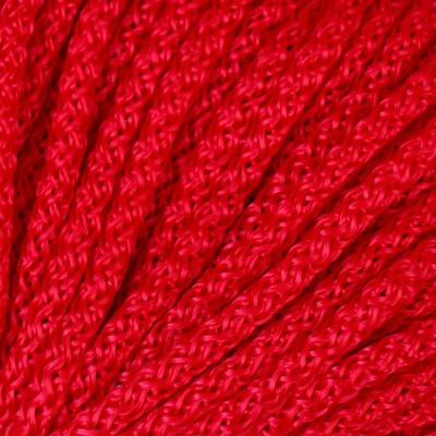 Шнур вязаный полипропилен 4 мм красный 50м