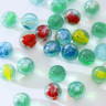 Декор стекло "Шарики с рисунком" (250 гр) микс Декор стекло "Шарики с рисунком" (250 гр) микс