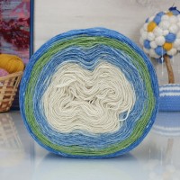 Ангорка колор - 25 - 1 (сине-зеленый-белый)