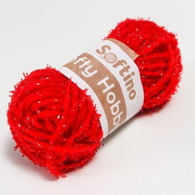 Пряжа 100% полиэстер "Softy Hobby" с люрексом 18м ±2м 10 гр набор 12 шт