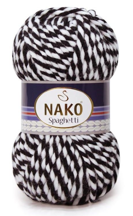 Spaghetti (Nako) - 3086 (черно-белый меланж)