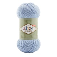 Alpaca royal new, Alize - 356 (голубой)