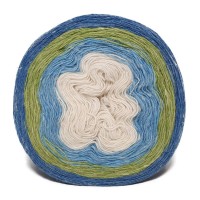 Ангорка колор - 25 (сине-зеленый-белый)