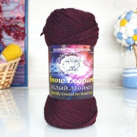 Белый леопард - 2227 (бордо)