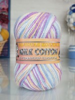 Милк коттон 170м Color City - 078 (белый-сирен-голуб)