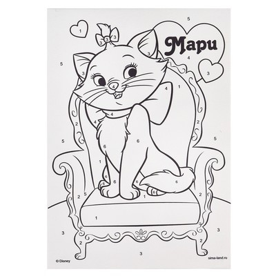 Картина по номерам, 21 х 15 см "Кошечка Мари", Коты Аристократы Картина по номерам, 21 х 15 см "Кошечка Мари", Коты Аристократы