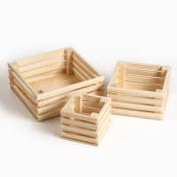 Набор ящиков Стиль 3 в 1 (20х20;15х15;10х10) высота 8,5 см