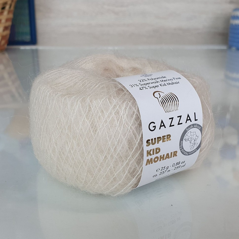 SUPER KID MOHAIR (Gazzal) - 64436 (кремовый)