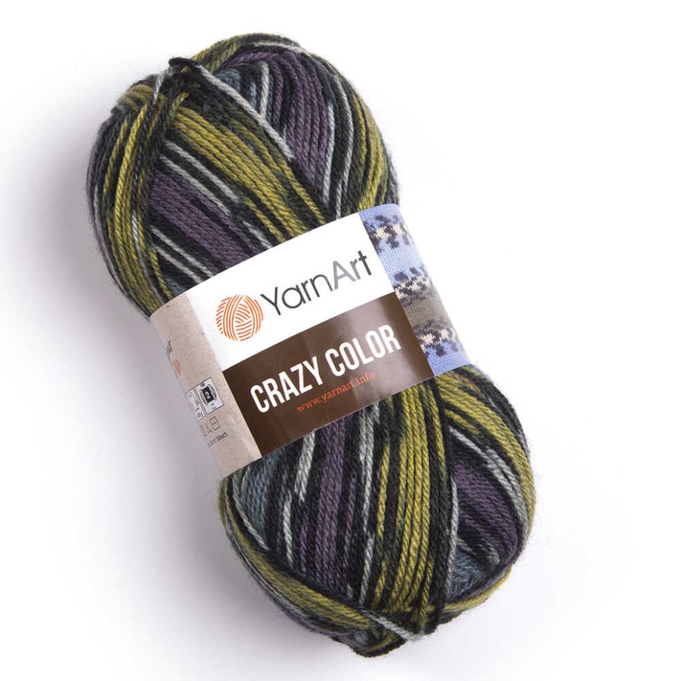 CRAZY COLOR (YarnArt) - 170 (фиолет принт)