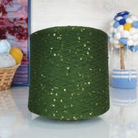 Kolibri с пайетками - 063 (зеленый с блест.пайет)