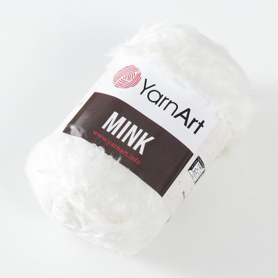 Пряжа "Mink" 100% полиамид 75м/50гр (330 белый)