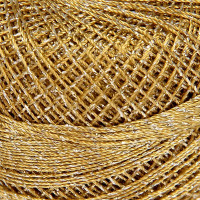 Пряжа &quot;Camelia&quot; 70% полиэстер, 30% люрекс 190м/20гр (2440 золото) (10 шт.)