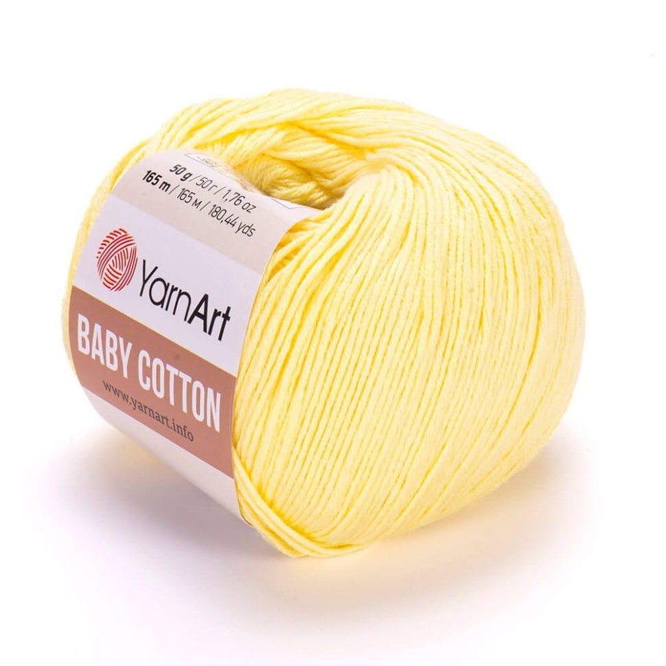 Пряжа Baby Cotton YarnArt - 431 (лимон)