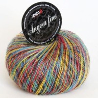 Ангора фине принт (Сеам) - 9029 (радужный принт)