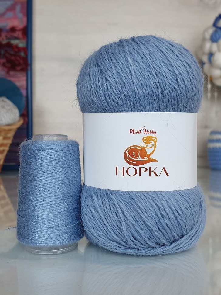 Норка M&H - 064 (серо-голубой)
