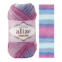 COTTON GOLD BATIK - 3686 (роз/сир/бир/сер/бел)