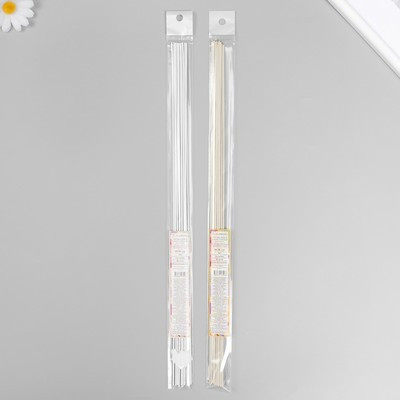 Проволока для творчества "Blumentag" 1.6 мм, 12 шт, 40 см, в пластиковой оплётке, белый Проволока для творчества "Blumentag" 1.6 мм, 12 шт, 40 см, в пластиковой оплётке, белый