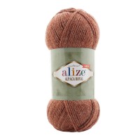 Alpaca royal new, Alize - 597 (коричнево-красный)