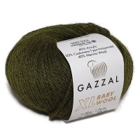 BABY WOOL XL (Gazzal) - 840 (хаки)