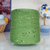 Kolibri с пайетками - 065 (аспарагус с зелен.пайет)