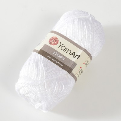 Пряжа "Etamin" 100% акрил 180м/30гр (421 белый) (10 шт.)
