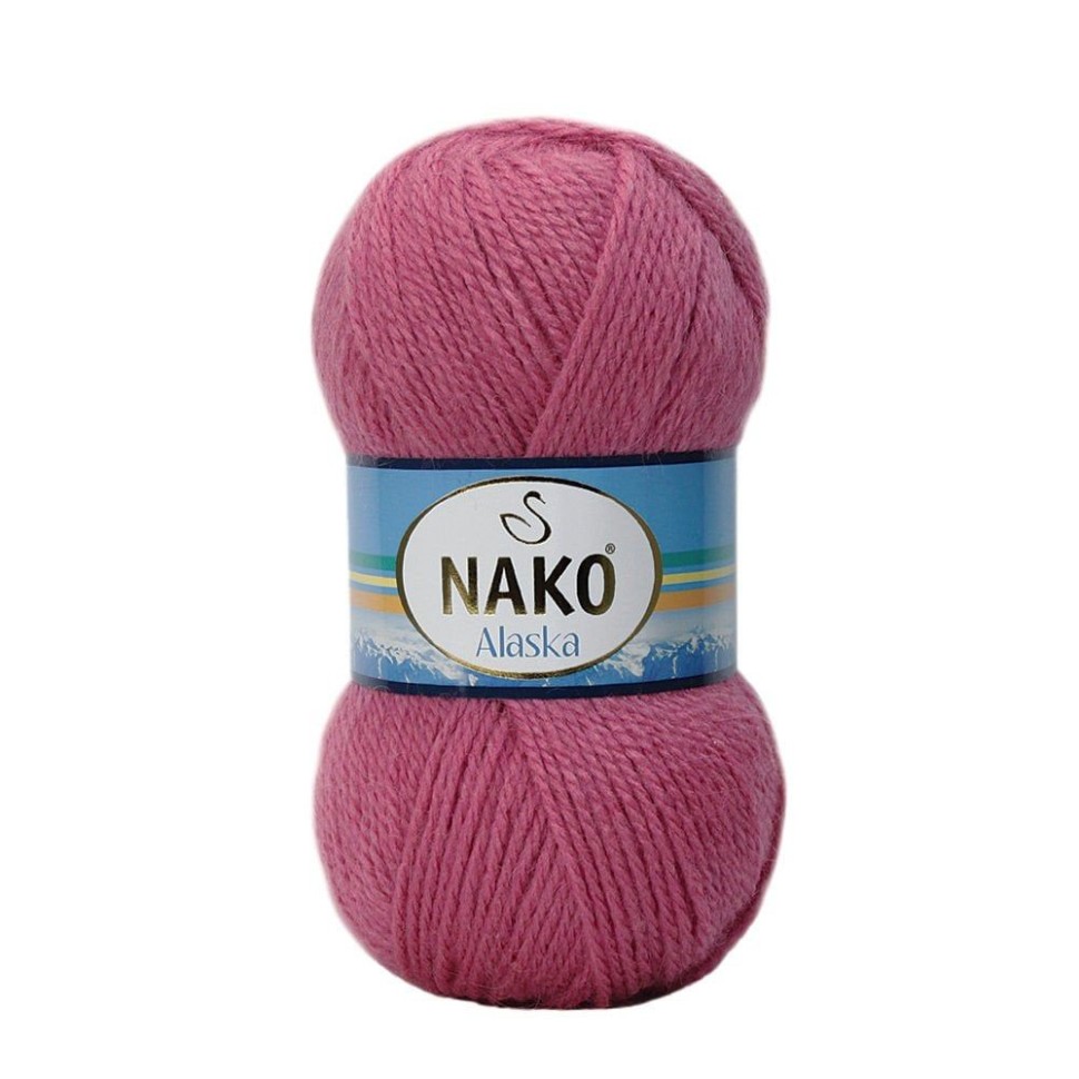 Пряжа ALASKA (Nako) - 275-7125 (св.пыльная сирень)
