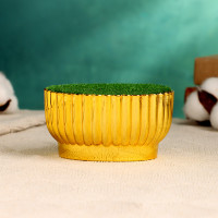 Флористическое кашпо &quot;Чаша&quot; золото, 8,5х10х5,5см (2 шт.)