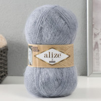 Пряжа &quot;3 Season&quot; 51% акрил, 25% мохер, 24% шерсть 500м/100гр (21- серый)