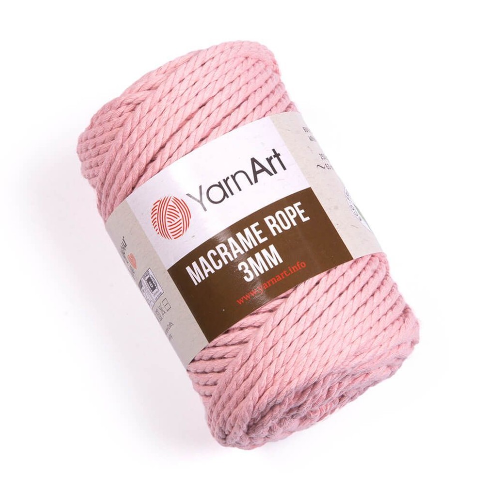Macrame Rope 3mm - 762 (пудра)