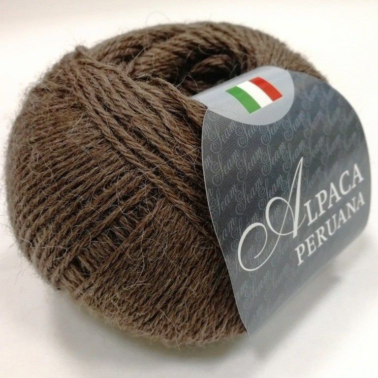 Пряжа Альпака перуана (Сеам) - 607 (коричневый)