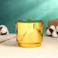 Флористическое кашпо &quot;Марен&quot; золото, 10х10х8,5см (2 шт.)