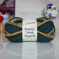 Premier wool color Lanoso - 013 (зелен/оранж)