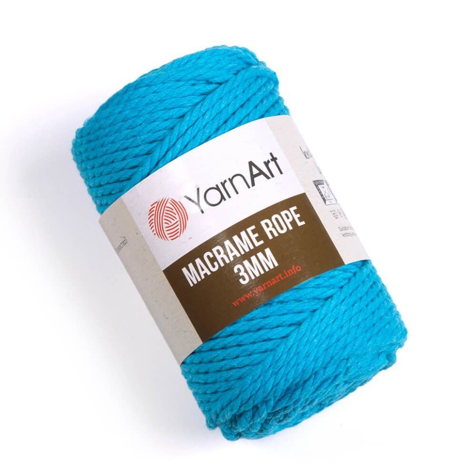 Macrame Rope 3mm - 763 (св. бирюза)